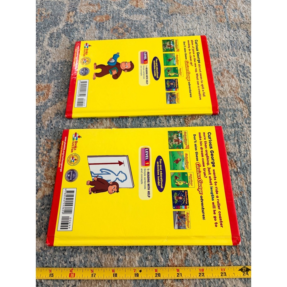 *4 for $20 Mix&Match* Set of 2 Curious George Early Readers Level 1 Books - Picture 4 of 6